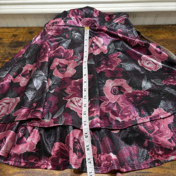 Emerald Sundae Size M Hoco Dress NEW Lace Floral Metallic Prom Formal Holiday - Picture 9 of 16